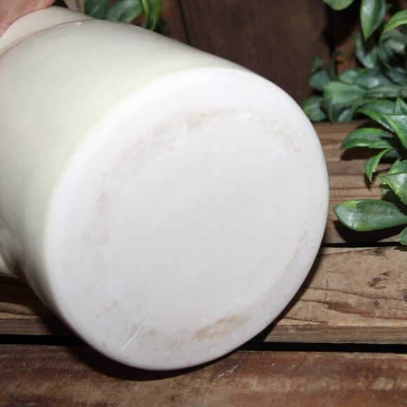 Shabby VTG Primitive Farmhouse Crazed Stoneware Crock Pitcher - Picture 6 of 6